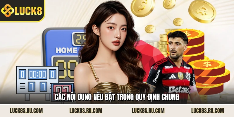 Các nội dung nêu bật trong quy định chung 